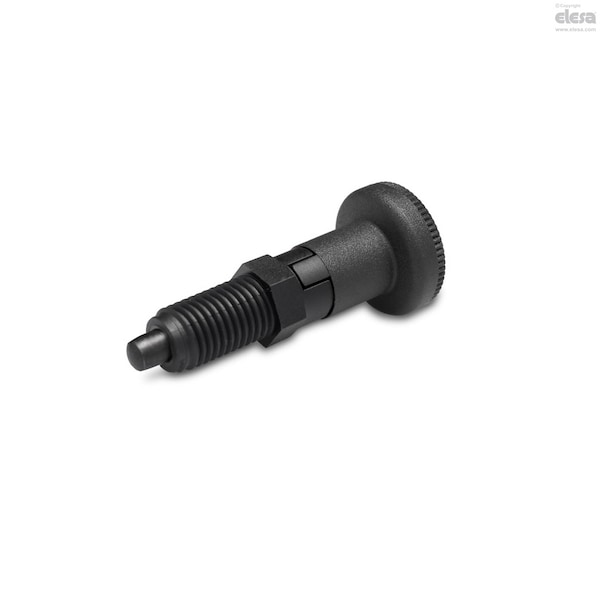 Elesa Black-oxide steel plunger, without locking nut, PMT.101-5-M10x1-A PMT.101-A - main